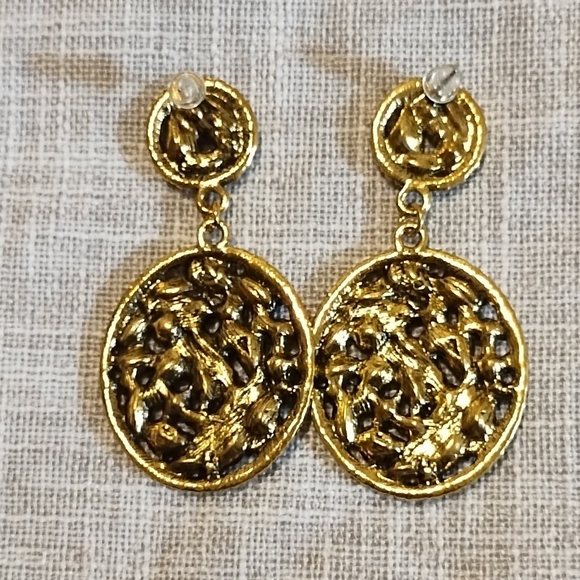 Colorful Rhinestone Dangle earrings - Picture 2 of 3